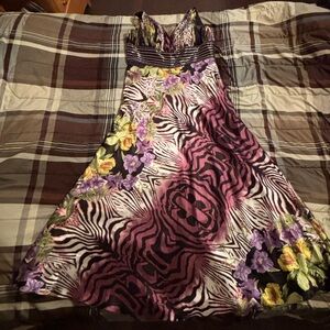 Norma reed XXL CA39817 satin maxi dress